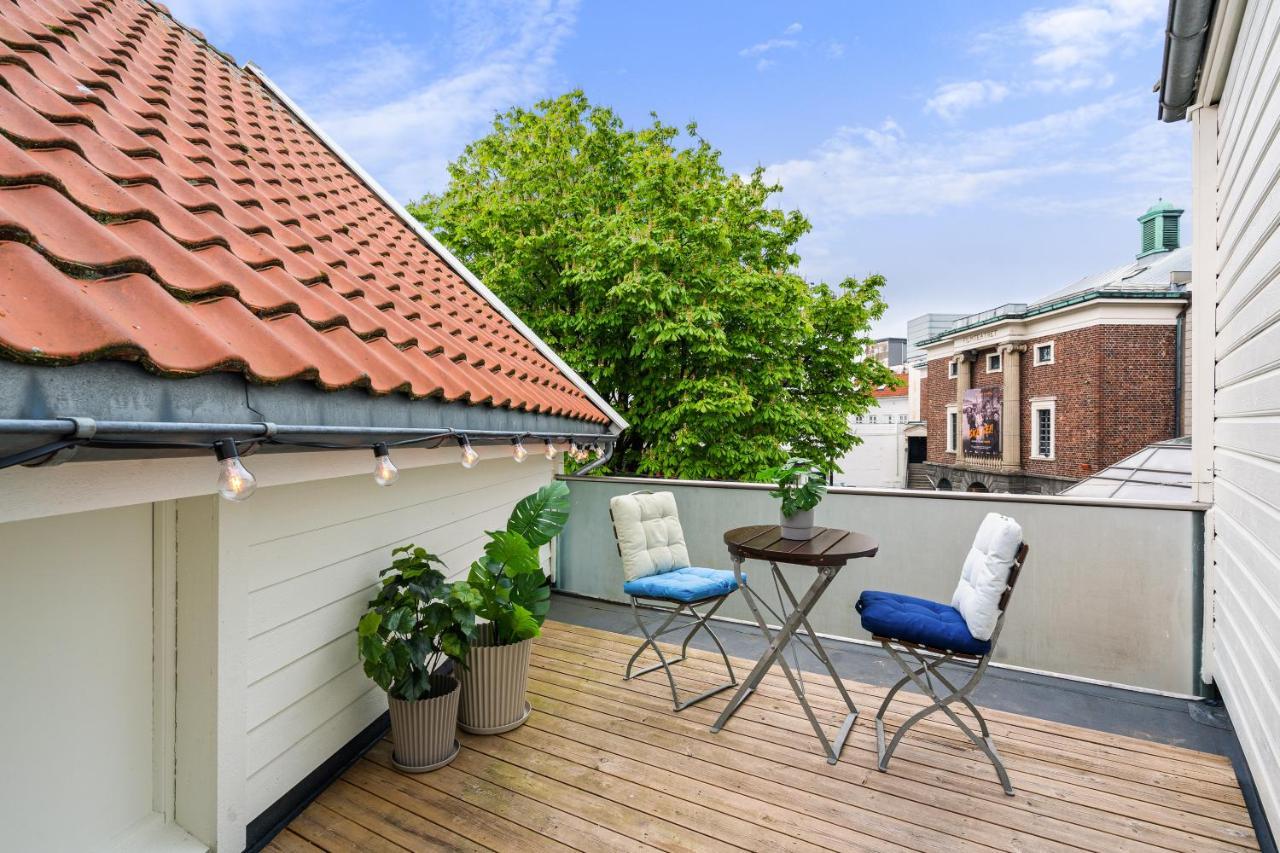 Charming Rooftop Apartment In Heart Of Stavanger Esterno foto